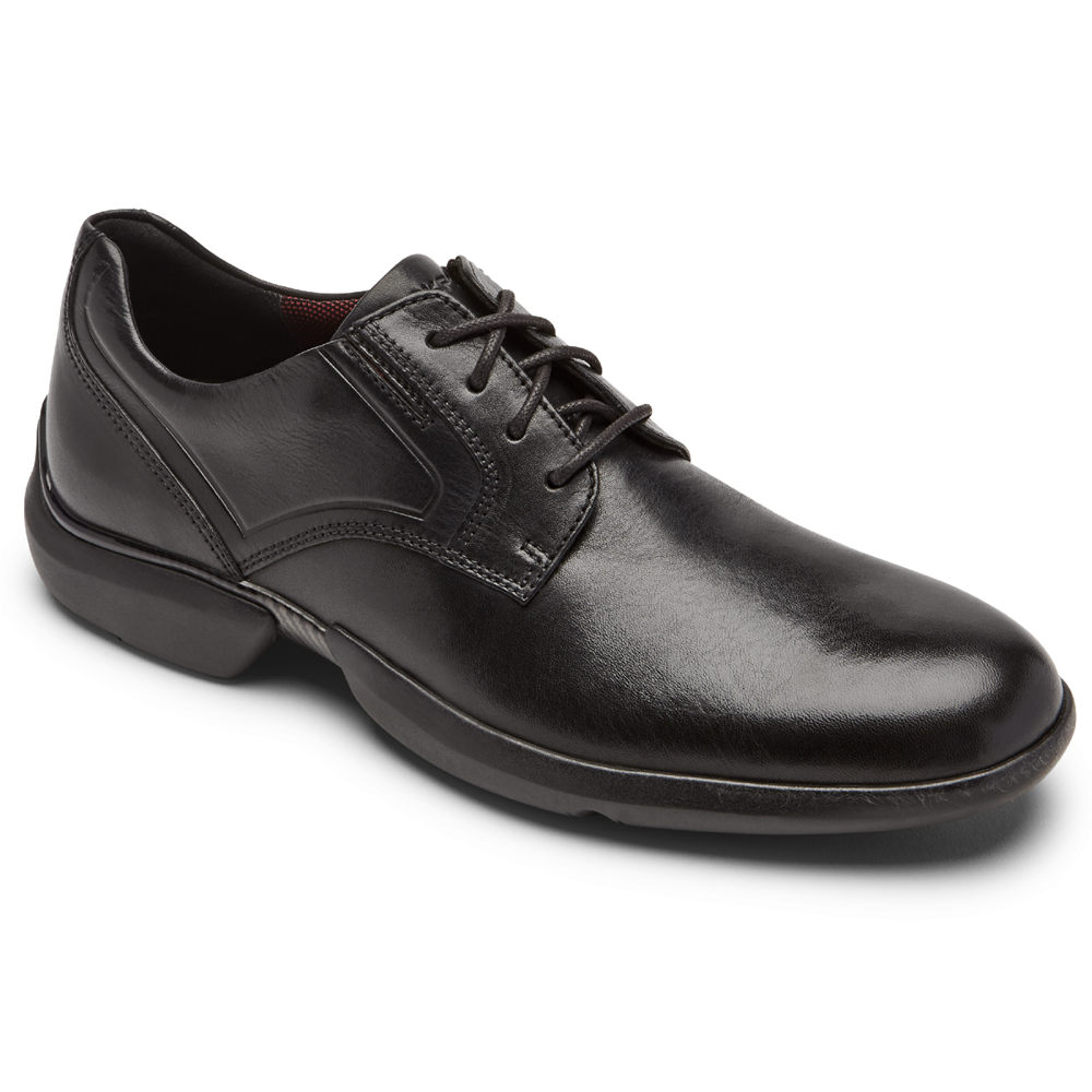 Rockport Singapore Mens Oxfords - Total Motion Advance Plain Toe Black - NT2891046